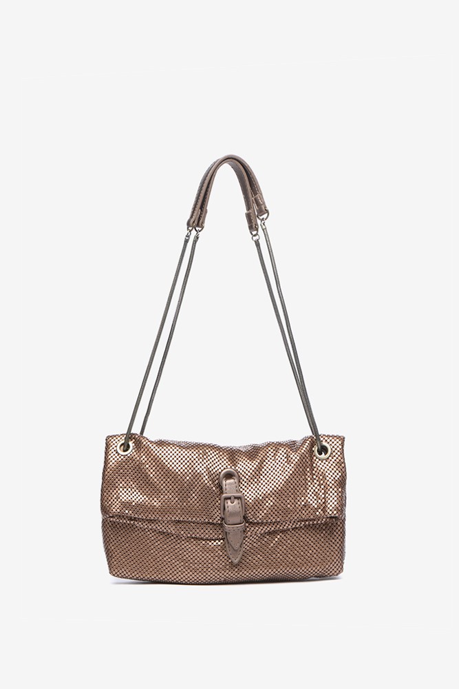 Abbacino Bolso De Fiesta En Malla Metálica Bronce