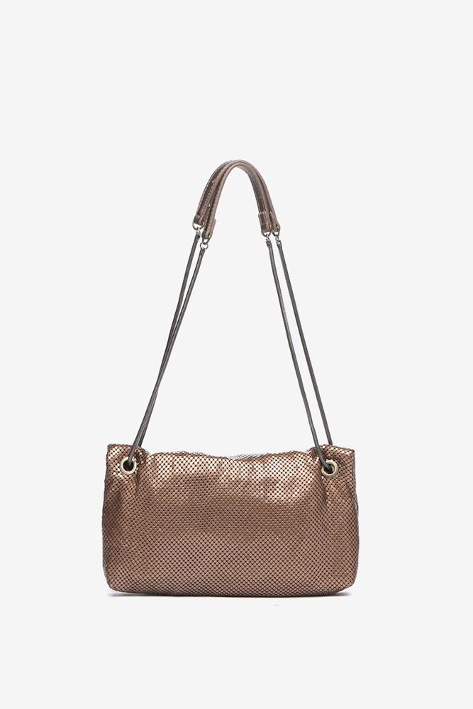 Abbacino Bolso De Fiesta En Malla Metálica Bronce