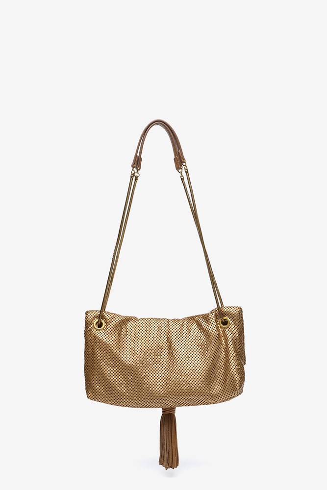 Abbacino Bolso De Fiesta En Malla Metálica Dorada