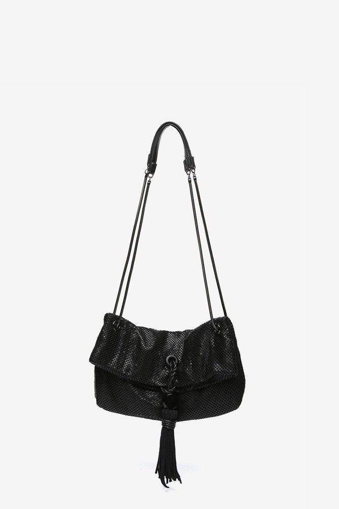 Abbacino Bolso De Fiesta En Malla Metálica Negra