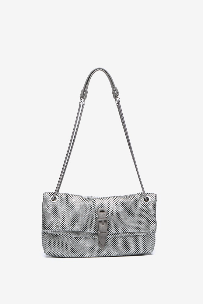 Abbacino Bolso De Fiesta En Malla Metálica Plata
