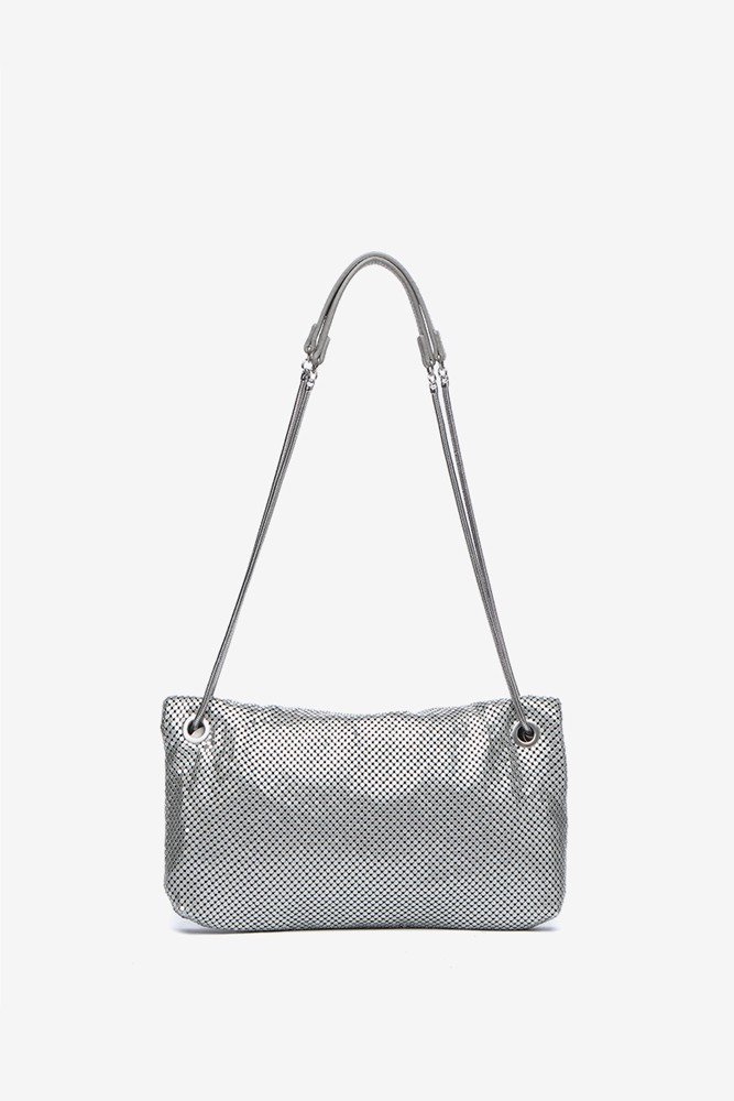 Abbacino Bolso De Fiesta En Malla Metálica Plata