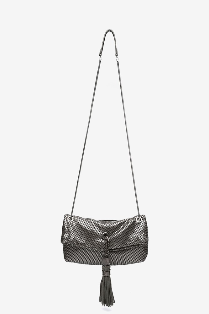 Abbacino Bolso De Fiesta En Malla Metálica Plata