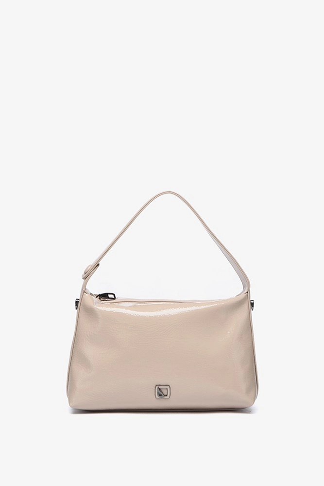 Abbacino Bolso De Hombro En Charol Beige