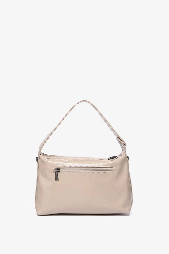 Abbacino Bolso De Hombro En Charol Beige