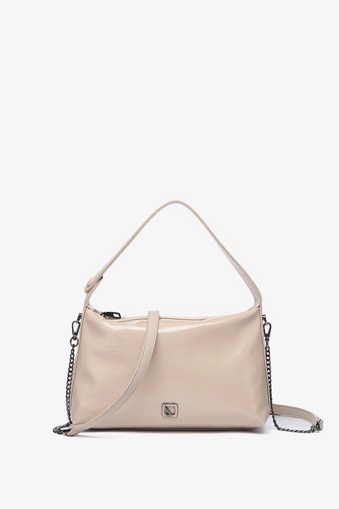 Abbacino Bolso De Hombro En Charol Beige