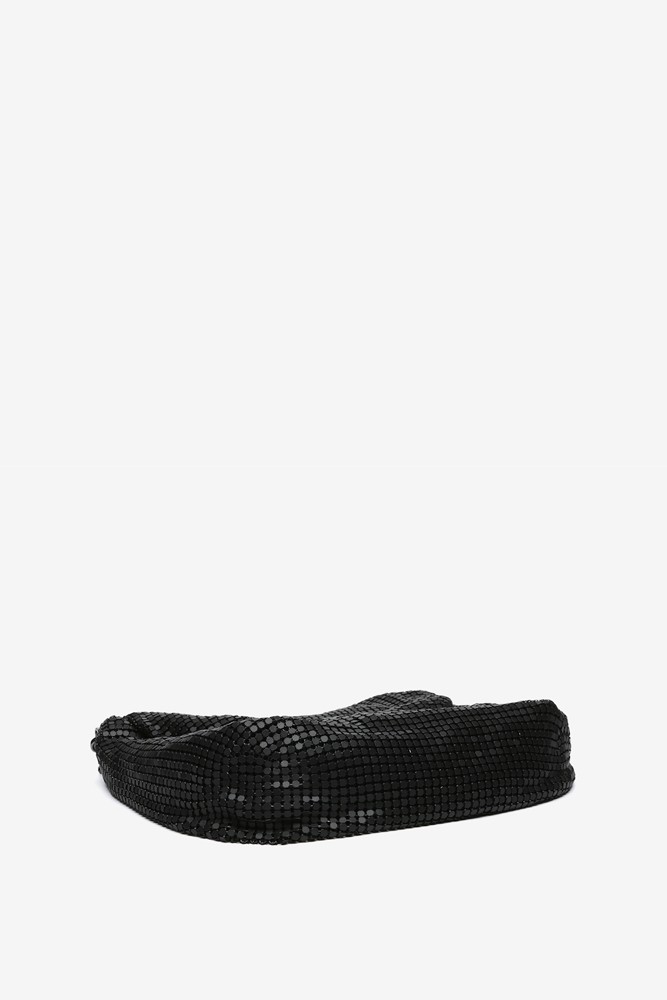 Abbacino Bolso De Hombro En Malla Metálica Negra