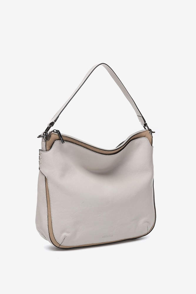 Abbacino Bolso de hombro en piel beige