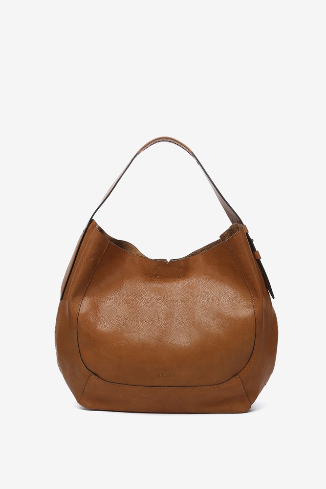 Abbacino Bolso De Hombro En Piel Cognac