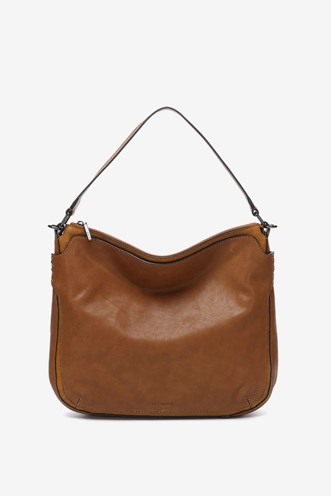 Abbacino Bolso De Hombro En Piel Cognac