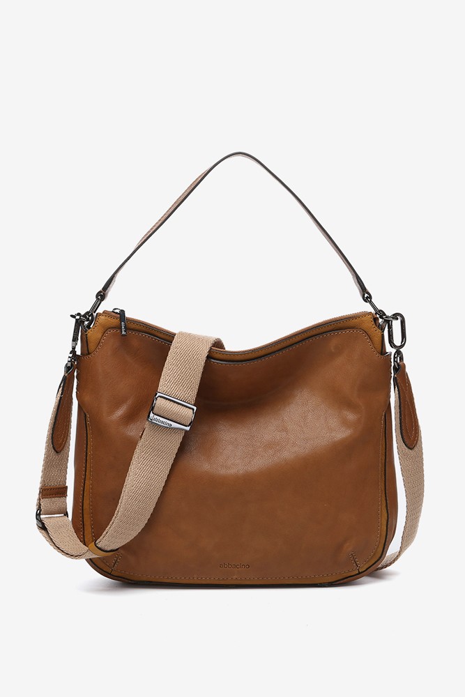 Abbacino Bolso De Hombro En Piel Cognac