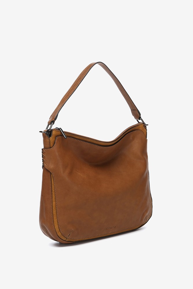 Abbacino Bolso De Hombro En Piel Cognac