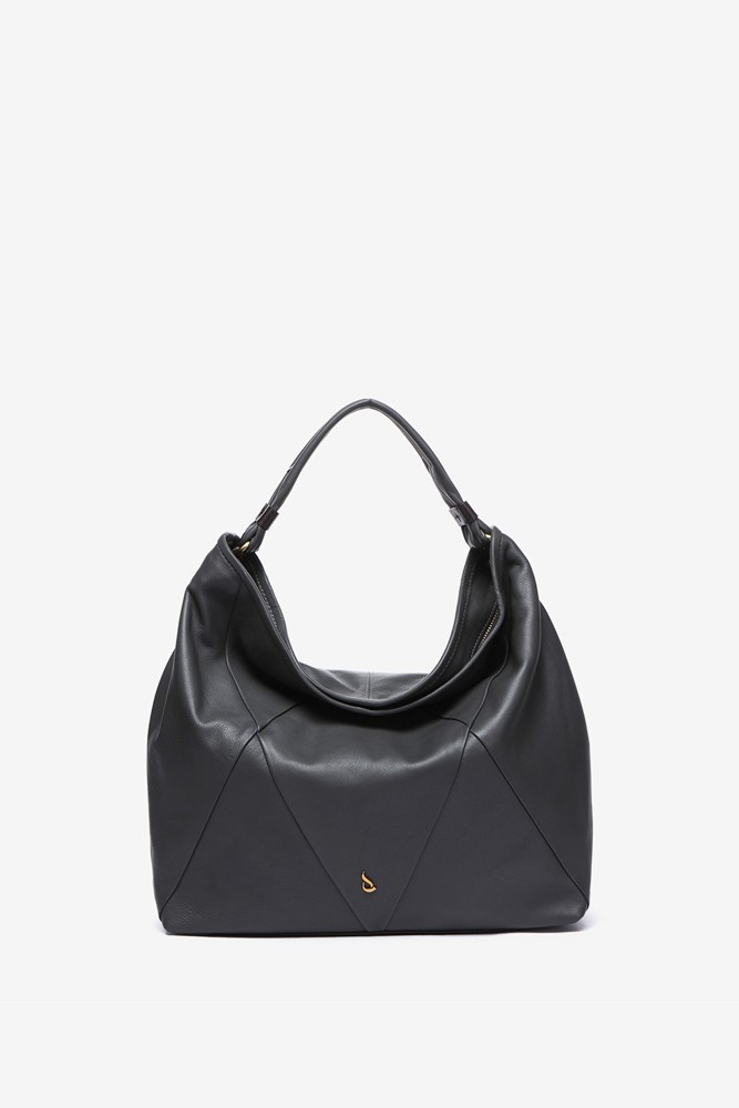 Abbacino Bolso De Hombro En Piel Gris