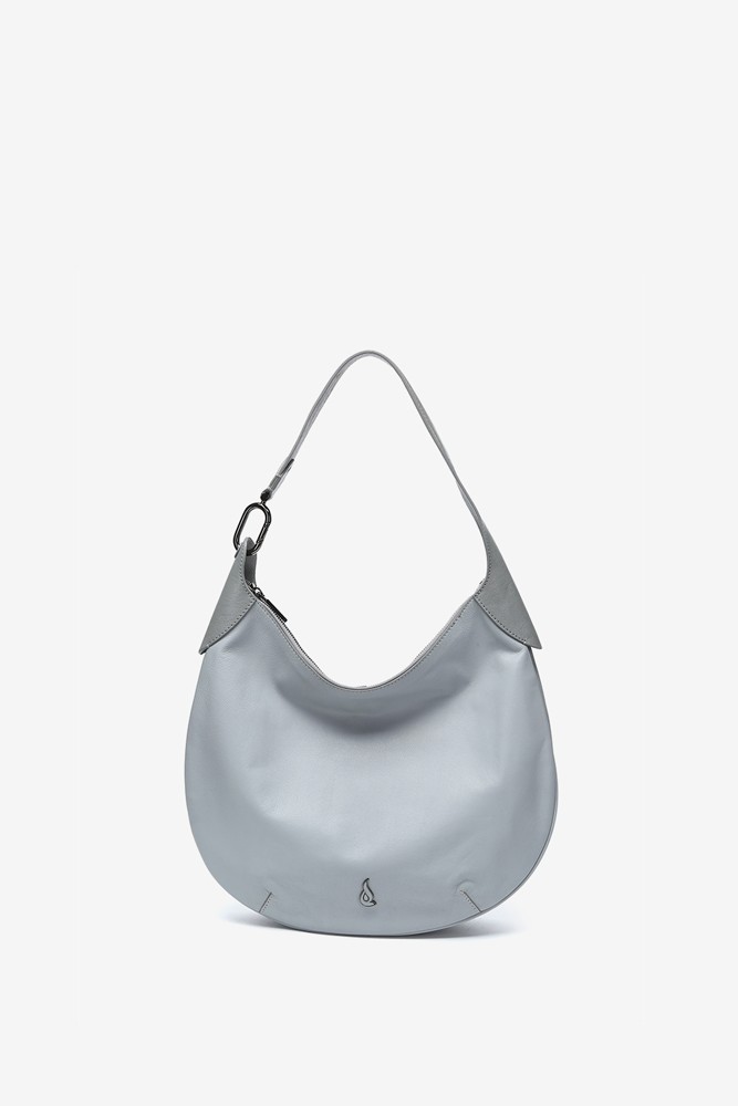 Abbacino Bolso De Hombro En Piel Gris