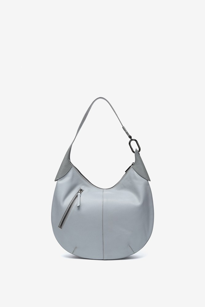 Abbacino Bolso De Hombro En Piel Gris