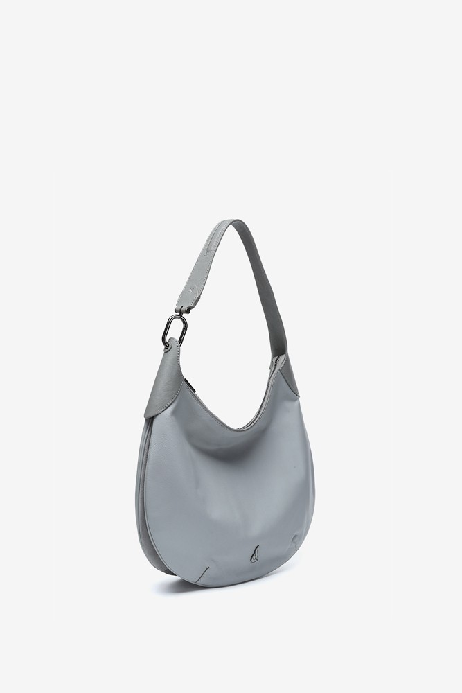 Abbacino Bolso de hombro en piel gris