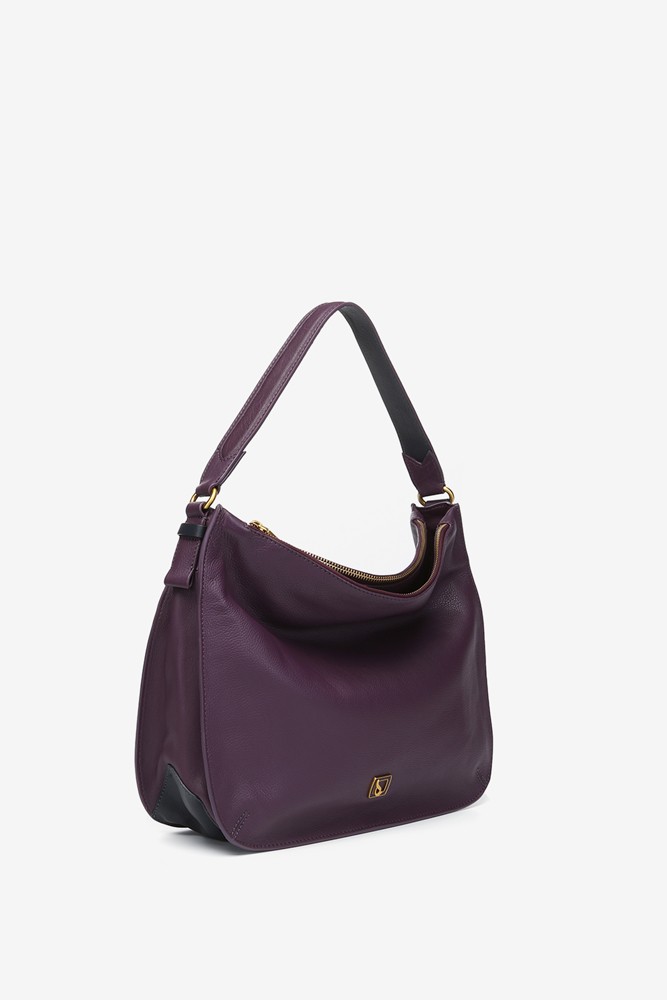Abbacino Bolso de hombro en piel morada