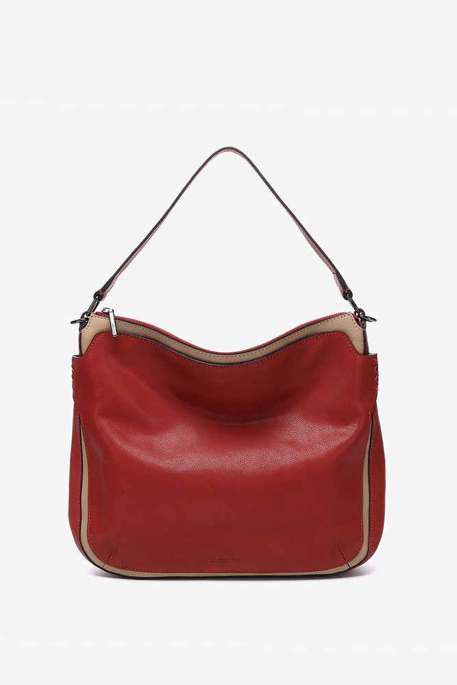 Abbacino Bolso De Hombro En Piel Roja