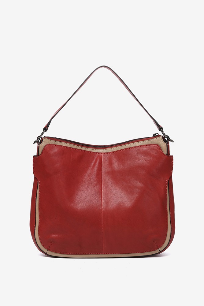 Abbacino Bolso De Hombro En Piel Roja