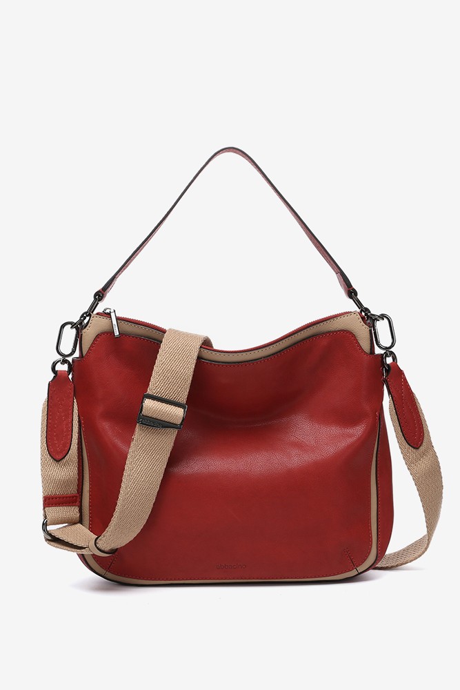 Abbacino Bolso De Hombro En Piel Roja