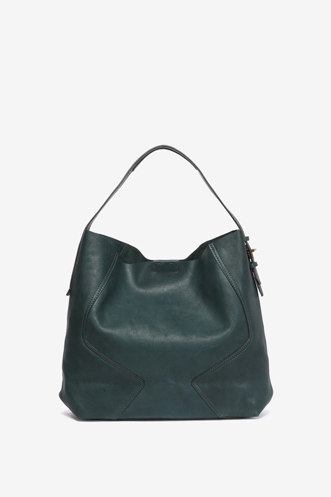 Abbacino Bolso De Hombro En Piel Verde