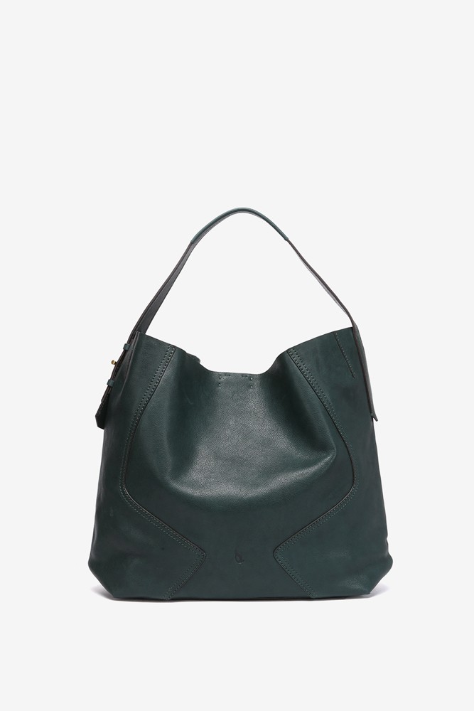 Abbacino Bolso De Hombro En Piel Verde