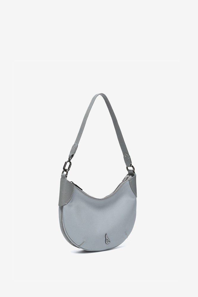 Abbacino Bolso de hombro pequeño en piel gris