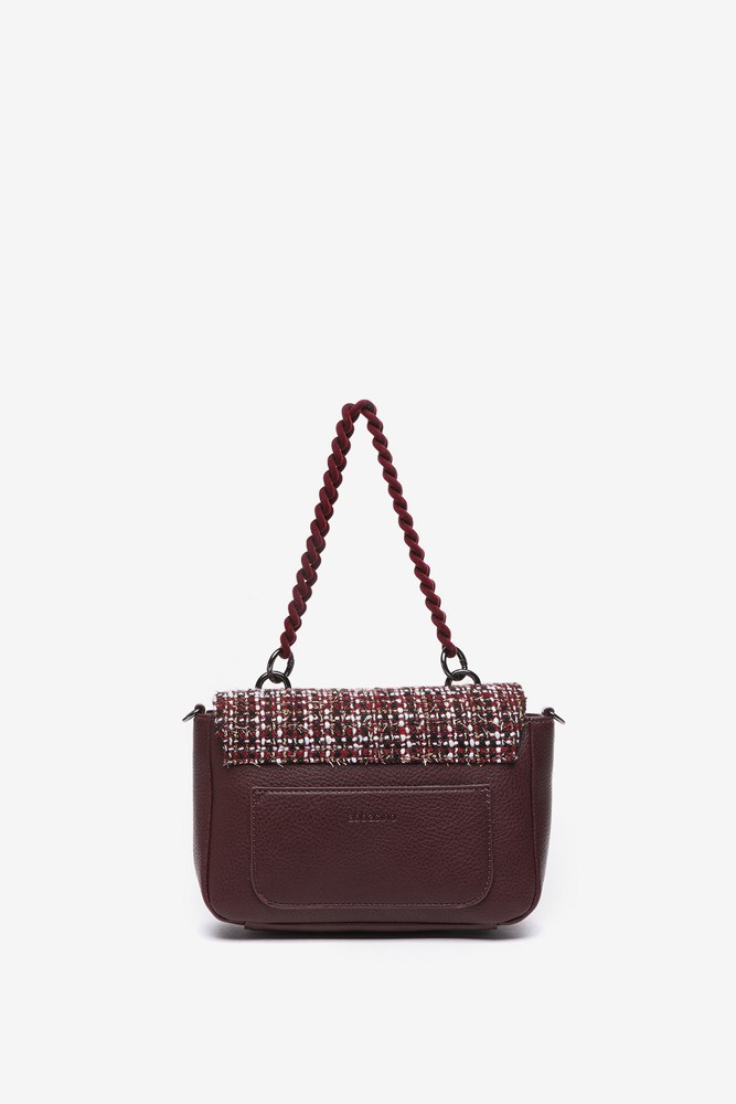 Abbacino Bolso De Mano De Fiesta En Tweed Burdeos