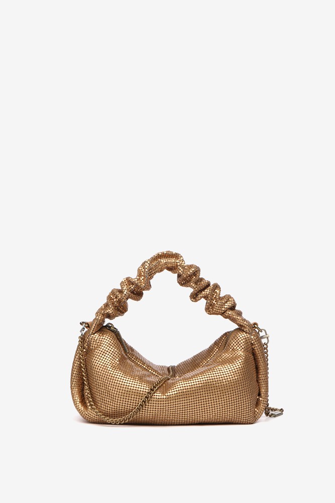 Abbacino Bolso De Mano De Malla Metálica En Dorado