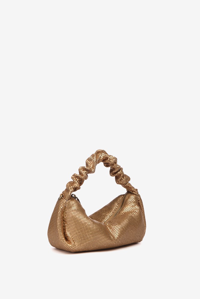 Abbacino Bolso de mano de malla metálica en dorado