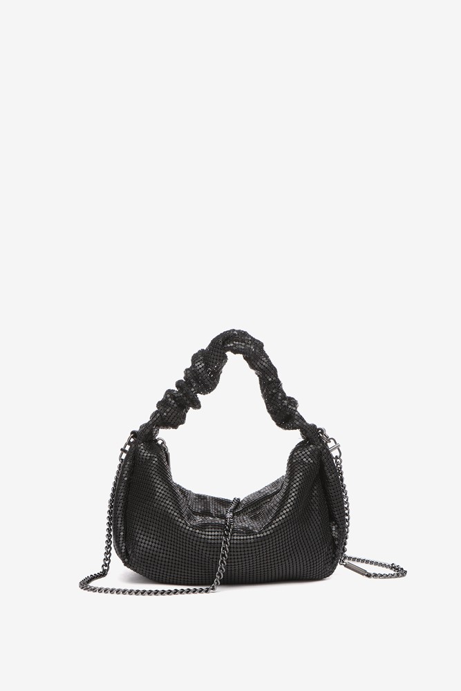 Abbacino Bolso De Mano De Malla Metálica En Negro
