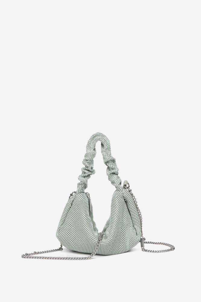 Abbacino Bolso De Mano De Malla Metálica En Verde