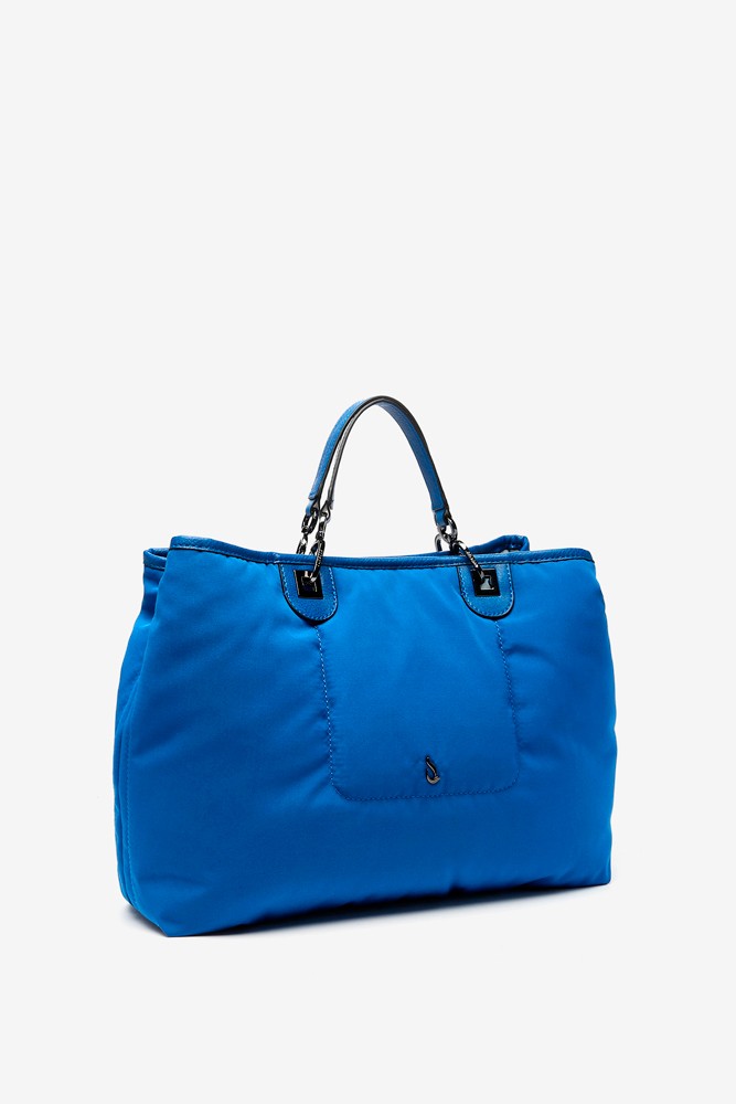 Abbacino Bolso De Mano Grande De Nylon En Azul