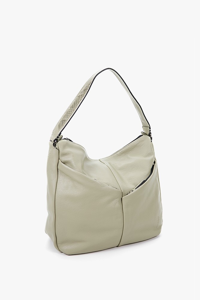 Abbacino Bolso hobo de mujer en piel verde
