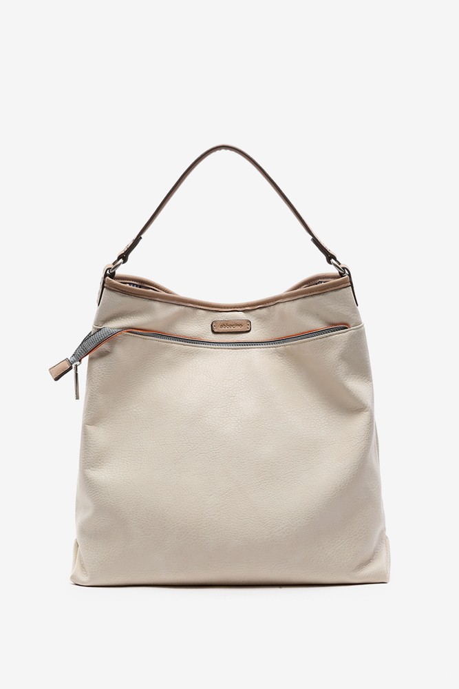 Abbacino Bolso Hobo Reversible De Mujer En Beige