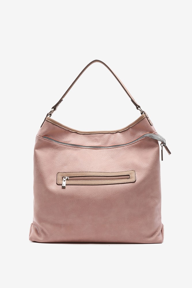 Abbacino Bolso Hobo Reversible De Mujer En Rosa