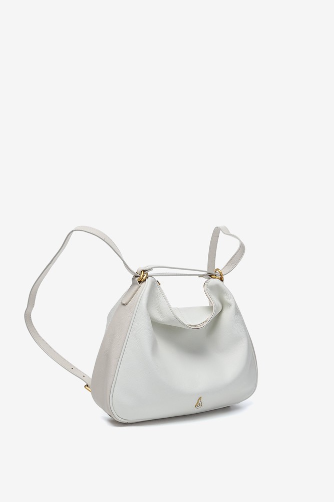 Abbacino Bolso - Mochila En Piel Blanca