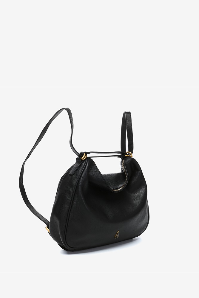 Abbacino Bolso - Mochila En Piel Negra