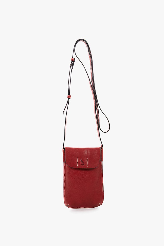 Abbacino Bolso Para El Móvil De Mujer En Piel Rojo
