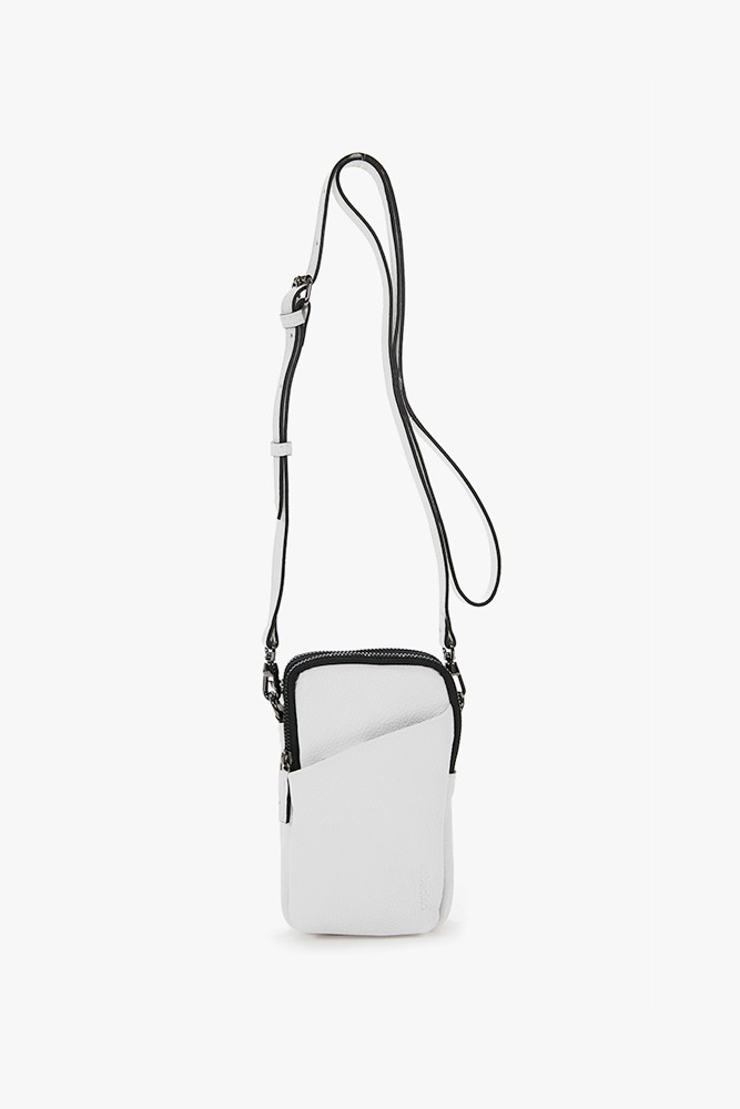 Abbacino Bolso Para El Móvil En Piel Blanco