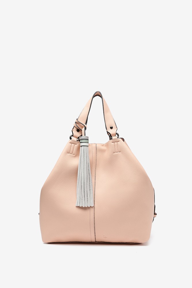 Abbacino Bolso Shopper De Mujer Con Borla En Rosa