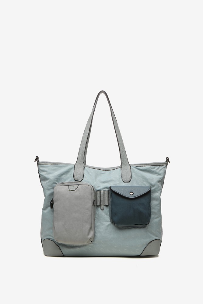 Abbacino Bolso Shopper De Mujer En Nylon Azul