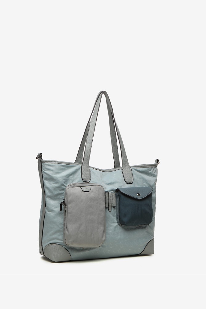 Abbacino Bolso shopper de mujer en nylon azul