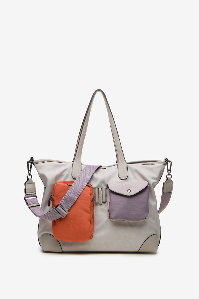Abbacino Bolso Shopper De Mujer En Nylon Beige