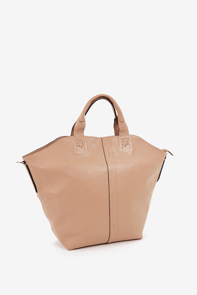 Abbacino Bolso shopper de mujer en piel beige