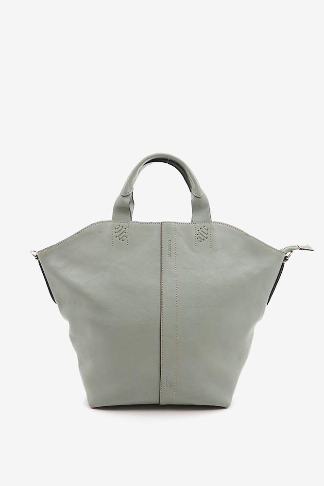 Abbacino Bolso Shopper De Mujer En Piel Verde