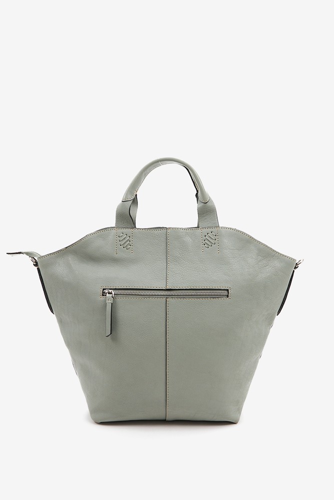 Abbacino Bolso Shopper De Mujer En Piel Verde