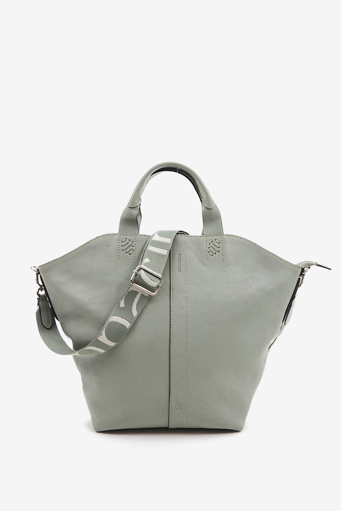 Abbacino Bolso Shopper De Mujer En Piel Verde