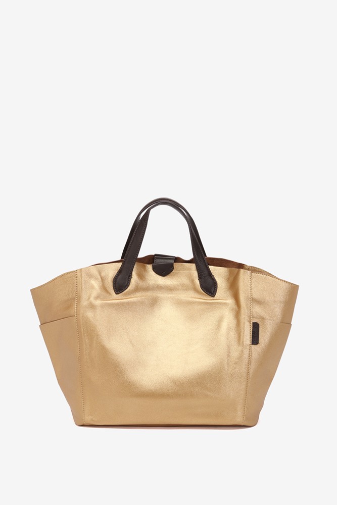 Abbacino Bolso Shopper En Piel Dorada