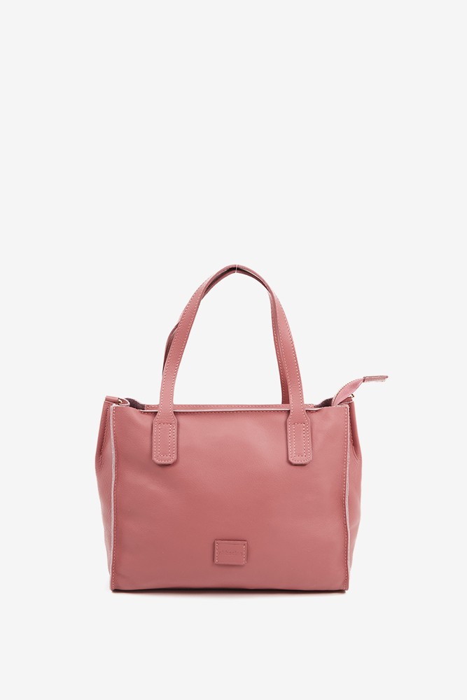 Abbacino Bolso Shopper Pequeño En Piel Rosa